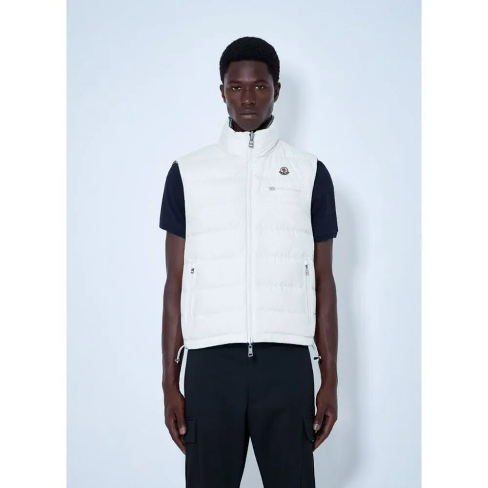 Moncler Men Gienah Reversible Wool Blend Down Gilet